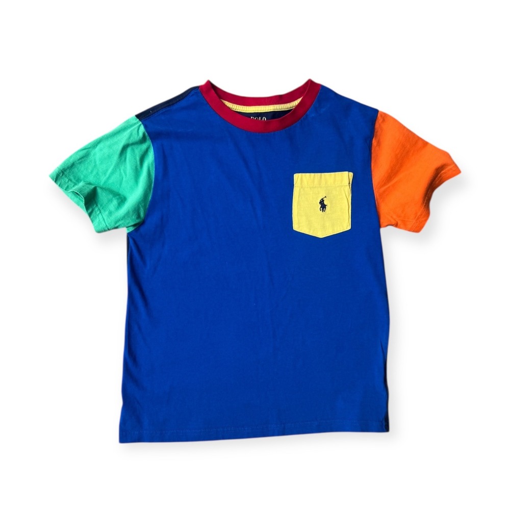 Polo Ralph Lauren Kids Boys Colorblock T Shirt Size 8